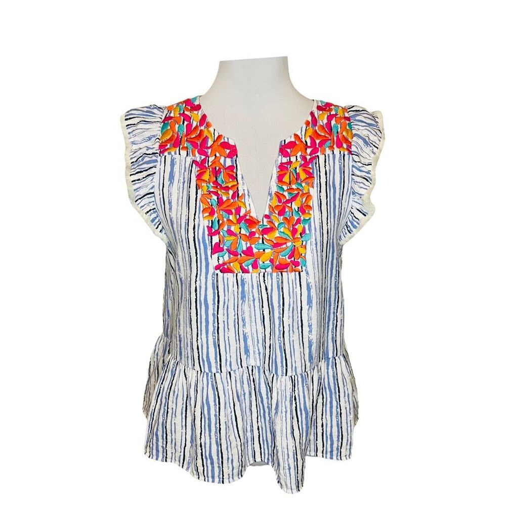 THML Embroidered Top Size Small